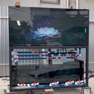 BỂ CÁ CẢNH CÔNG  NGHỆ MỚI KHUNG SẮT 150*61*69CM